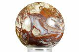 Polished Lysite Agate Sphere - Wyoming #371149-1